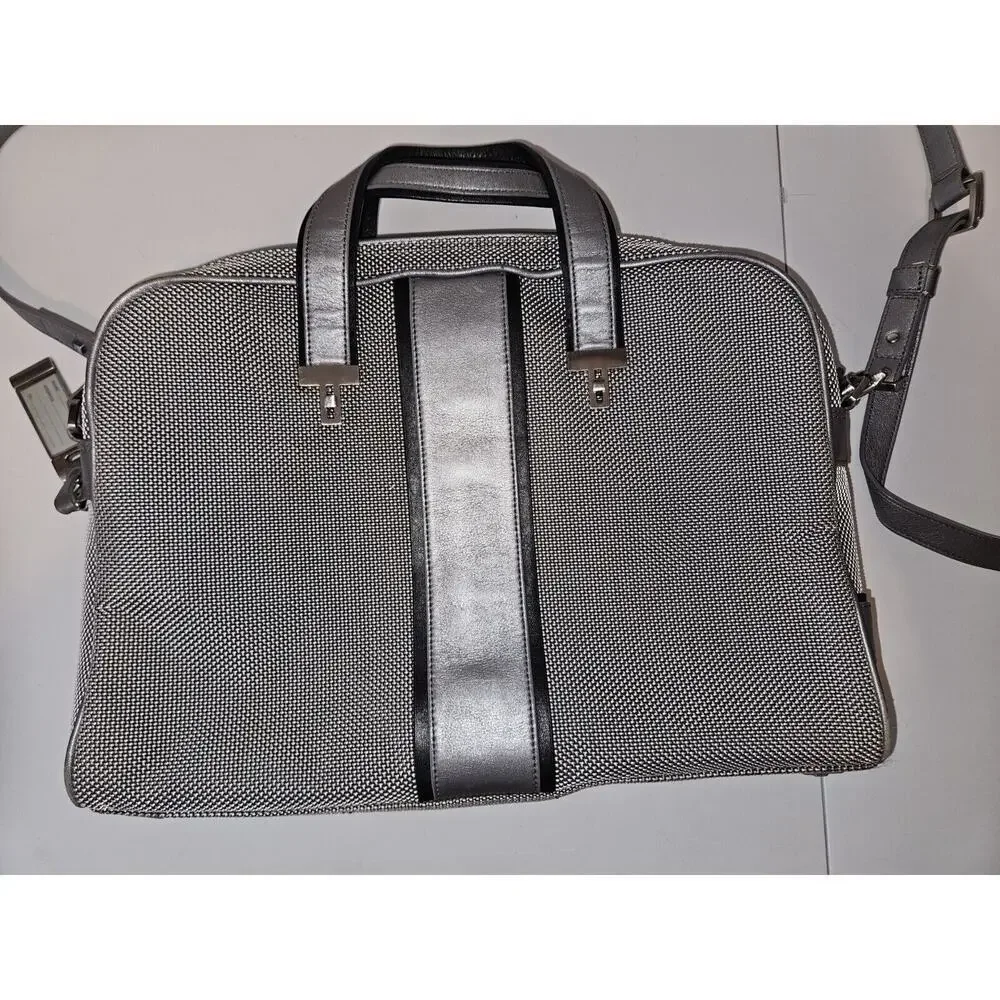 Tumi Ballistic Nylon Briefcase Messenger Bag A4 2way Gray 15x11x2
